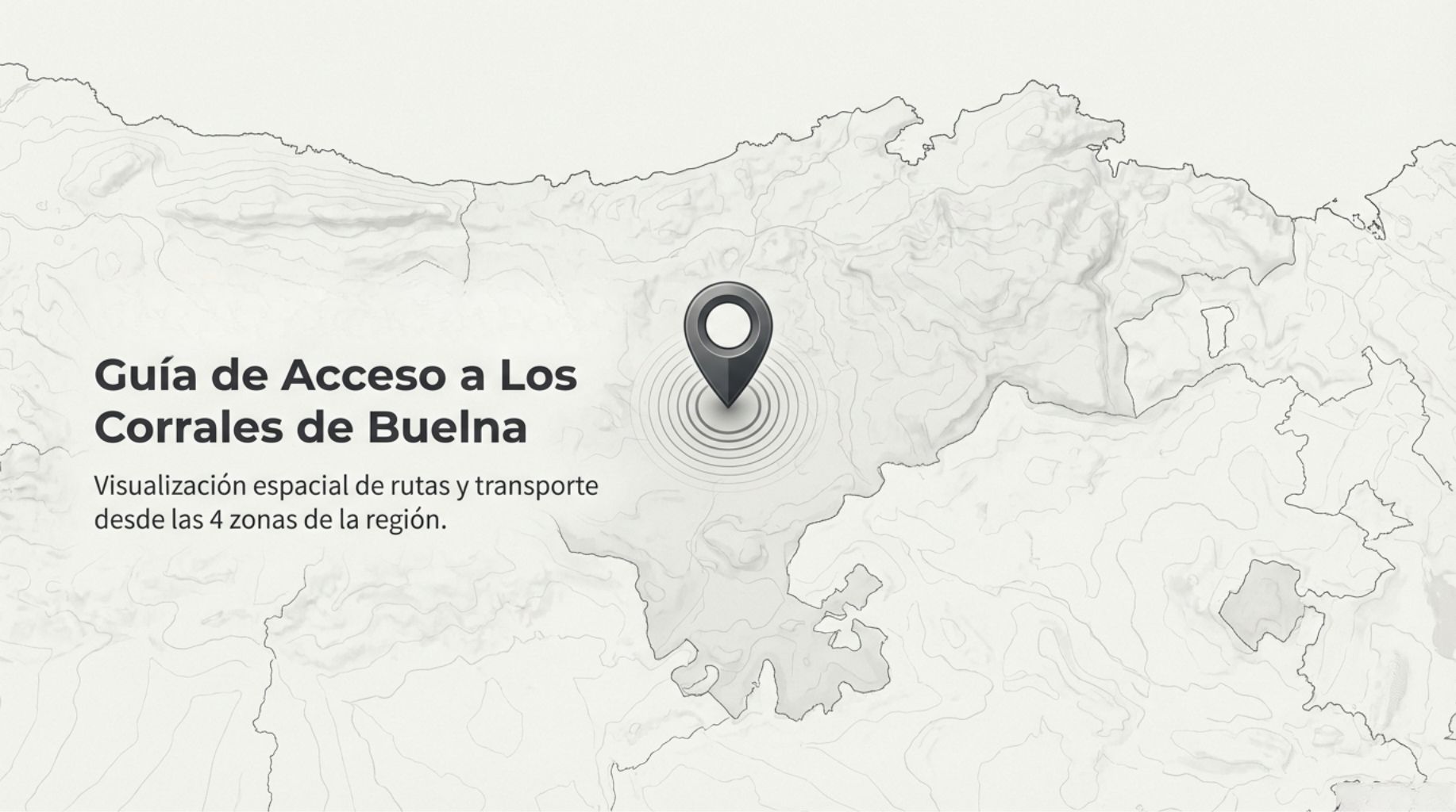 Mapa general de accesos a Los Corrales de Buelna